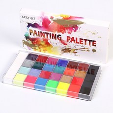 26色單色無毒萬聖節人體彩繪油彩，舞臺彩妝臉彩戲劇油彩，安全易上色，打造獨特萬聖節妝容, 26色油彩