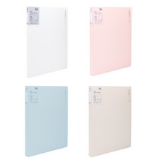 델리 누사인 파스텔 넘버링 A4 클리어 파일 40매, 아이보리, 1개