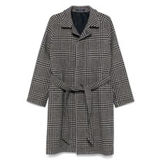 딸리아또레 체크 프린트 코트