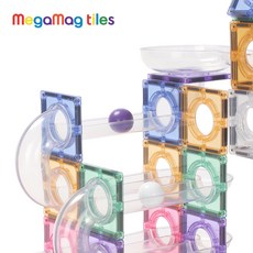 메가맥타일즈 자석타일 블록 교구 파스텔 볼런 어드벤처 세트 100p 712717, 1개