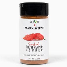 Kiva x MARK WIENS - 스모크 고스트 칠리 페퍼 파우더 (Bhut Jolokia) - GMO 프리 비건 공정 무역 - 70.9g(2.5온스), 1, 70.9g