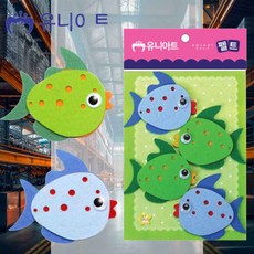 열대어 펠트 8.5x7.5 4p 어린이집게시판 교실게시판 게시판꾸미기 교실꾸미기 학급게시판 환경구성
