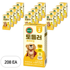 베지밀 프리미엄 토들러2 아기두유 190ml, 208개