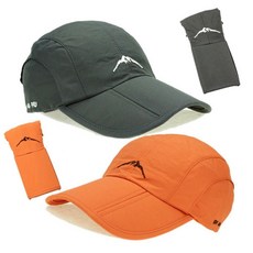 남성등산모자 아웃도어 스냅백 방수 접이식 접이식모자, 블랙