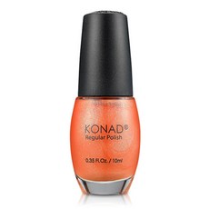 코나드 국내생산 컬러 매니큐어 10ml 자연건조 메니큐어 레귤러 폴리쉬 탑코트 베이스코트, 오렌지펄, 1개