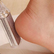 발각질 제거기 스테인리스 풋파일 발뒤꿈치 각질관리 족욕 풋케어 페디큐어, 1개, 상세페이지 참조