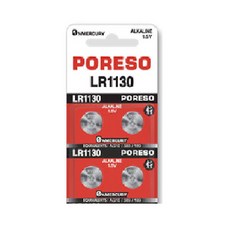 [일반우편발송] 포레소 LR1130 알카라인 버튼셀 1.5V, 1개, 4개입