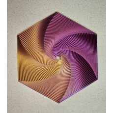 육각형 3D 프린팅 장난감 토네이도v3 입체퍼즐 아기퍼즐, 1개, 프리미엄 퍼플 골드 준대형