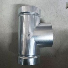 연통 벤츄레이터 모터 배기팬 캠핑 화목난로 굴뚝 굴뚝용, D. 10CM 티