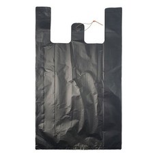 월드크린 손잡이 비닐 봉투 검정, 5L, 500개