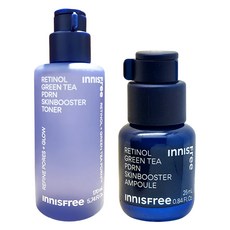 이니스프리 레티놀 그린티 PDRN 스킨부스터 토너+레티놀 PDRN 앰플 25ml, 1개