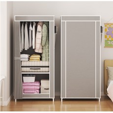 Tixpra 프리미엄 합금 합금 옷장 조립식 비키니 옷장, 그레이