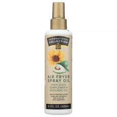 아보카도 해바라기 에어 프라이어 스프레이 오일 191.6g(6.7온스)/200mL (2팩), 아보카도 해바라기 에어 프라이어 스프레이 오일 191., 200ml