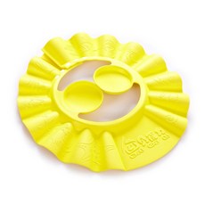 嬰兒幼兒洗頭帽 加厚多功能 防水護耳 洗頭神器, 1個, 黃色, 黃色