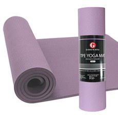 고무나라 TPE 요가매트 + 보관스트랩 + 가방 세트 와이드, 라일락퍼플, 1개