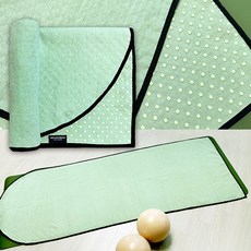 국산 피칸데코 자연안에서 미끄럼방지 요가타월 182 x 65cm 요가용품 요가매트, 1개, 그린