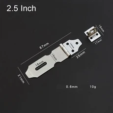 자물쇠 걸쇠 해스프 도어 래치 90도 잠금 직각 게이트 스테인리스 창고, 2.5 inch