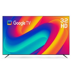 프리토스 32인치 스마트TV HD LED 구글 OS 베젤리스 에너지효율 1등급, 자가설치