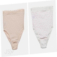 웍스비 순면 골지면 레이스밴드 임산부용팬티 임부용팬티