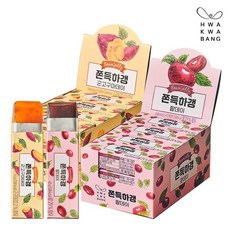 화과방 쫀득하갱 / 팥데이 군고구마데이 45gx12입 x2박스/ 총 24개입, 단팥+군고구마(총 2세트)