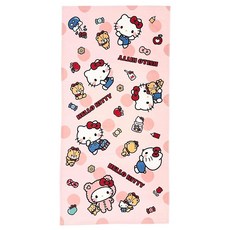 Sanrio 산리오 캐릭터 바스타월 60x120cm 면 100퍼센트