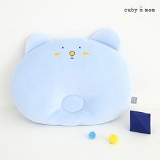 이지베어 짱구베개 신생아 두상 아기베개, 블루