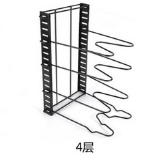 鍋架 廚房砧板菜板架鍋蓋架 多層鍋具收納架 Pot Rack 置物架儲物架 居家收納, 1個, 4層4.5mm線徑