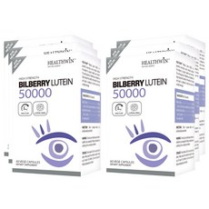 뉴질랜드 헬스윈 빌베리 50000mg 루테인, 60정, 6개