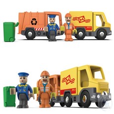 더블H샵 기차놀이 장난감 택배차 청소차