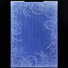 ECLATIS Kwan Crafts 3D 꽃 잎 배경 플라스틱 엠보싱 폴더 카드 제작 스크랩북 및 기타 종이 공예용 3050947 291433