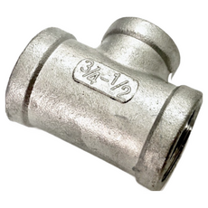 【DIY合作社】附發票 6分轉4分 不鏽鋼異徑三通 水管轉接頭, 1個, 無