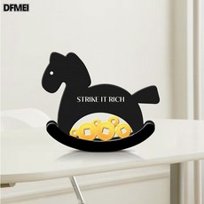 DFMEI 【馬上有錢】創意入戶玄關櫃擺件客廳電視櫃裝飾品收銀臺小擺件, 財源滾滾