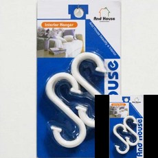 다용도 블라스틱 화이트 S자고리 6개입 s자 주방소품걸이 주방다용도걸이 에스자고리