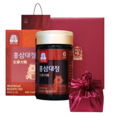 正官庄 6年根高麗人蔘精+禮品盒+購物袋, 250g, 1組