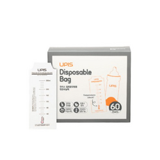 유피스 20 일회용 젖병 변온 비닐팩, 60개입, 4개