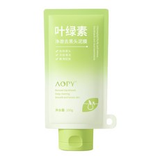 AOPY 葉綠素淨澈去黑頭泥膜 深層清潔, 1個, AOPY葉綠素淨澈去黑頭泥膜100g【