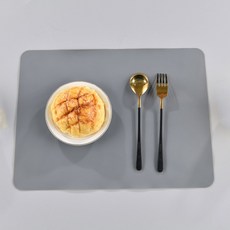 를위한 6PCS 실리콘 플레이스 매트 식탁 테이블 EAHER SAFE 방수 내열성 미끄럼 방지, 1pcs 40x30cm, silicone g y