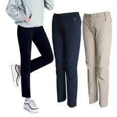 [베스트] 벨트포함 마운틴벨리 여성 이중직 기본팬츠(3color/지퍼포켓)