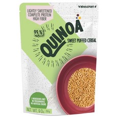 Sweet Puffed Quinoa 시리얼 - 단 3가지 성분: 퀴노아 마카 및 파넬라 [11온스] 비건 - GMO 프리 - 글루텐 프리 - 더 많은 에너지 - 더 많은 집중, 9 Ounce (Pack of 1)_스위트, 스위트, 1개