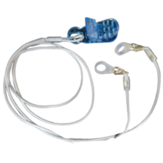 보청기 분실방지 스트랩 줄 목걸이 클립 (BTE RIC 양쪽용), 1개, 그레이색