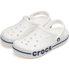 25SS 100% 정품 크록스 바야밴드 클로그 화이트 남성 여성 슬리퍼 샌들 205089 126