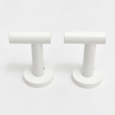 녹등철물 모던 심플 퓨어 컬러 커튼 후크 후크 벽 후크 펀칭 벽 후크 커튼 수납, 화이트 (하나 가격), 1개