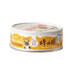 【臭貓動物園】貪貪Munchee｜蜂の罐超肉泥機能主食罐【整箱組】, 80g, 24個, 雞肉+鴨肉