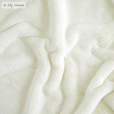 릴리패브릭 인형 배경천 털원단 밍크 벨보아 퍼원단 10mm 소분 23컬러, 4.크림(10mm), 1개