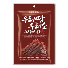 우리땅 우리소 저온 숙성육포 코주부 40G, 1개