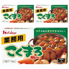 하우스푸즈 대용량 코쿠마로 카레, 1kg, 3개