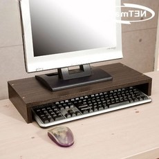 pc받침대 넷메이트 모니터 받침대 거치대 선반 1단 월넛 79000EA 1EA, 본상품