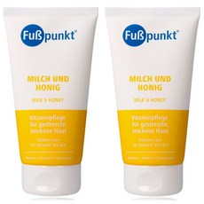푸스펑트 Fubpunkt 밀크 앤 허니 풋 케어 크림 150ml 2개, 1개입