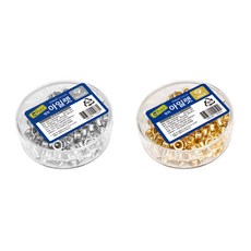 피스코리아 아일렛 펀치크립 250p, 골드, 실버, 1세트