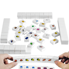 羊了個羊迷你小麻將 羊了個羊 益智玩具 小麻將 趣味玩具 兒童玩具 配對玩具, 1套, 羊了個羊, 白色